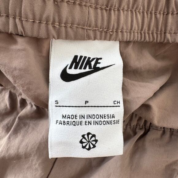 Nike Light Brown Wide Leg Sweatpants Women’s Small High Waisted Lounge Pants - Picture 3 of 4